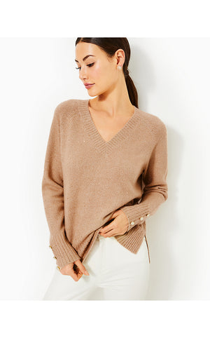 Kaycee Sequin Sweater - Gold Metallic