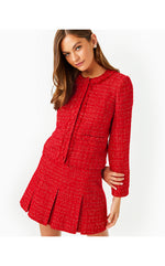 Masami Boucle Jacket - Rococo Red - Fiesta Boucle