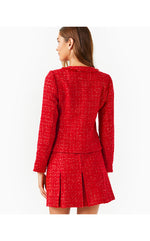 Masami Boucle Jacket - Rococo Red - Fiesta Boucle