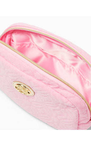 Jeanie Quilted Belt Bag - Conch Shell Pink Butterfly Quilted Knit