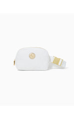 Jeanie Quilted Belt Bag - Resort White Butterfly Quilted Knit