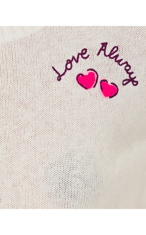 Pippy Sweater - Coconut Love Always Embroidery