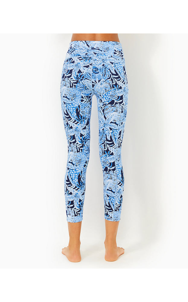 UPF 50+ Luxletic 24" High Rise Weekender Midi Legging - Bonaire Blue Coastal Constellation