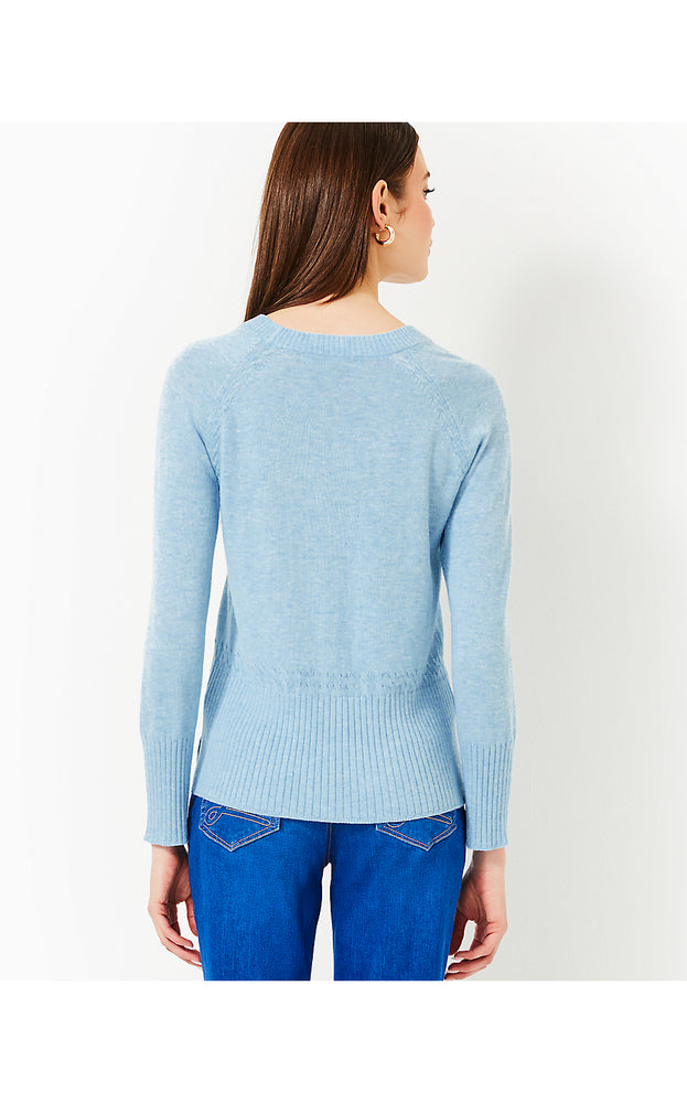 Salima Sweater - Heathered Bonaire Blue