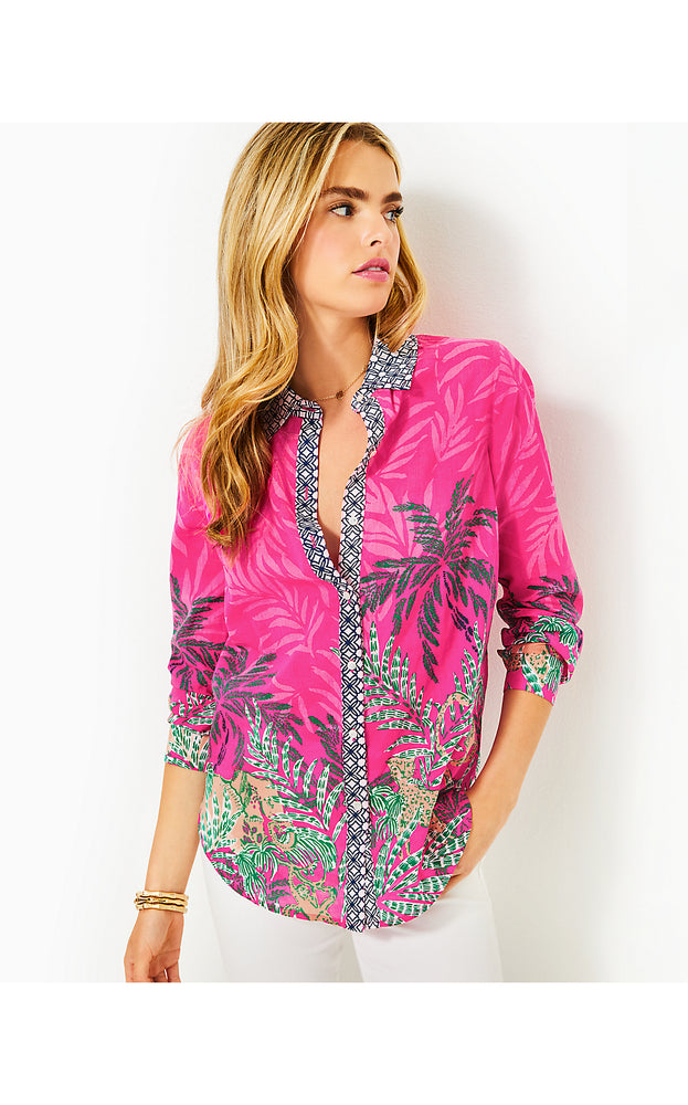 Lake View Cotton Tunic - Multi Wild Side Engineered Tunic