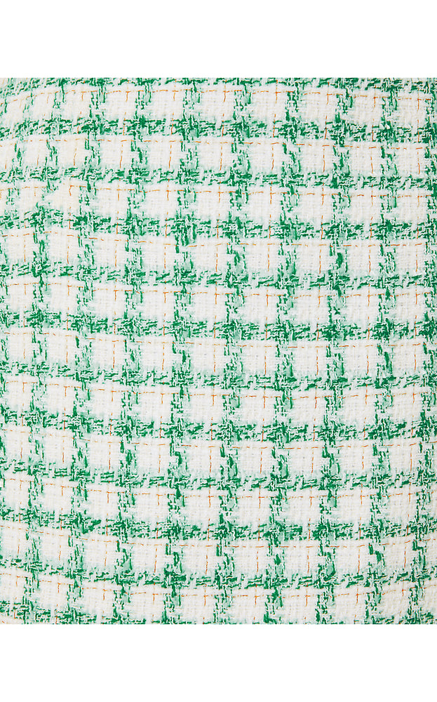 Kaylor Boucle Jacket - Fiddle Leaf Green Windowpane Boucle