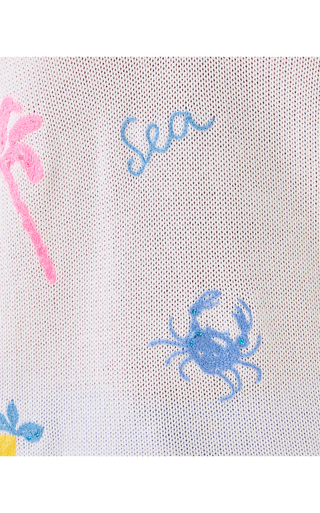 Tensley Sweater - Resort White Summer Serenade Embroidery