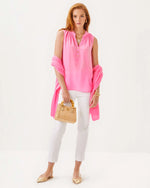 Sleeveless Elsa Silk Top - Rousseau Pink