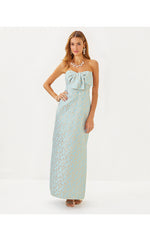 Carlynn Maxi Dress - Bluette Ditsy Daisy Metallic