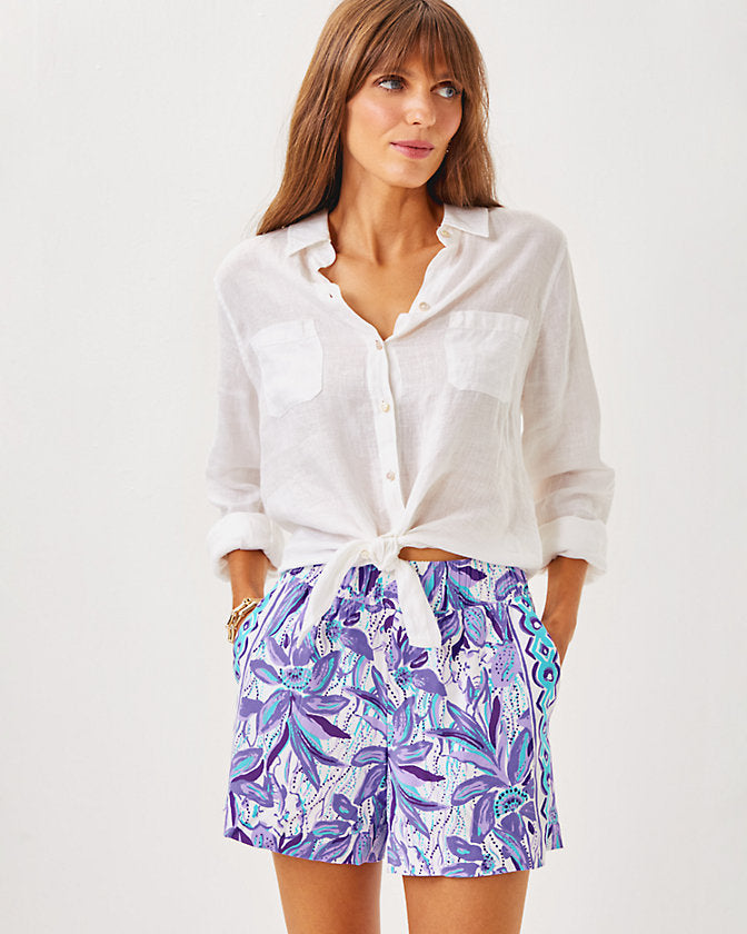 5" Bal Harbour Short - Tropicalia Purple Elephant In The Bloom Engineered Bottom