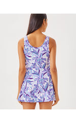 UPF 50+ Charlotta Active Dress - Tropicalia Purple Elephant In The Bloom