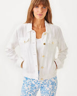 Seaspray Linen Jacket - Resort White