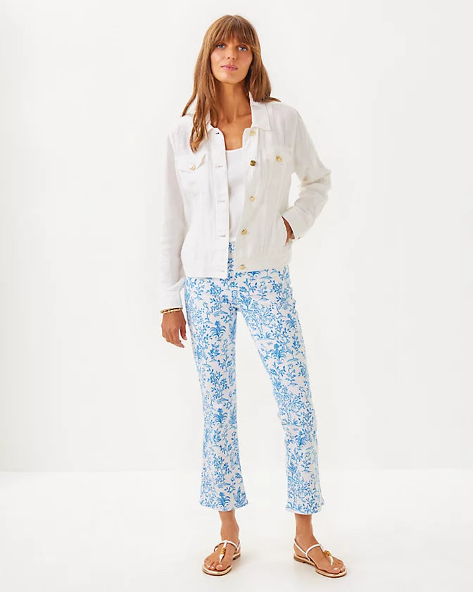 Seaspray Linen Jacket - Resort White