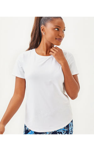 UPF 50+ Luxletic Westley Active Tee - Resort White