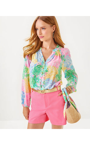 5" Gretchen High Rise Short - Rousseau Pink