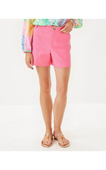 5" Gretchen High Rise Short - Rousseau Pink