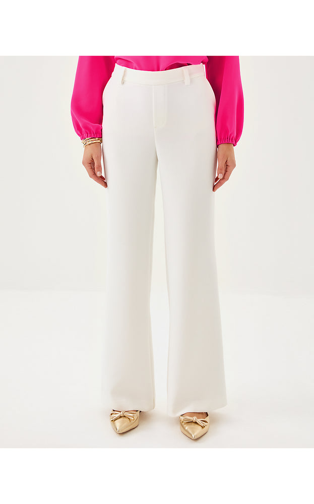 32" Celesta High Rise Palazzo Pant - Coconut