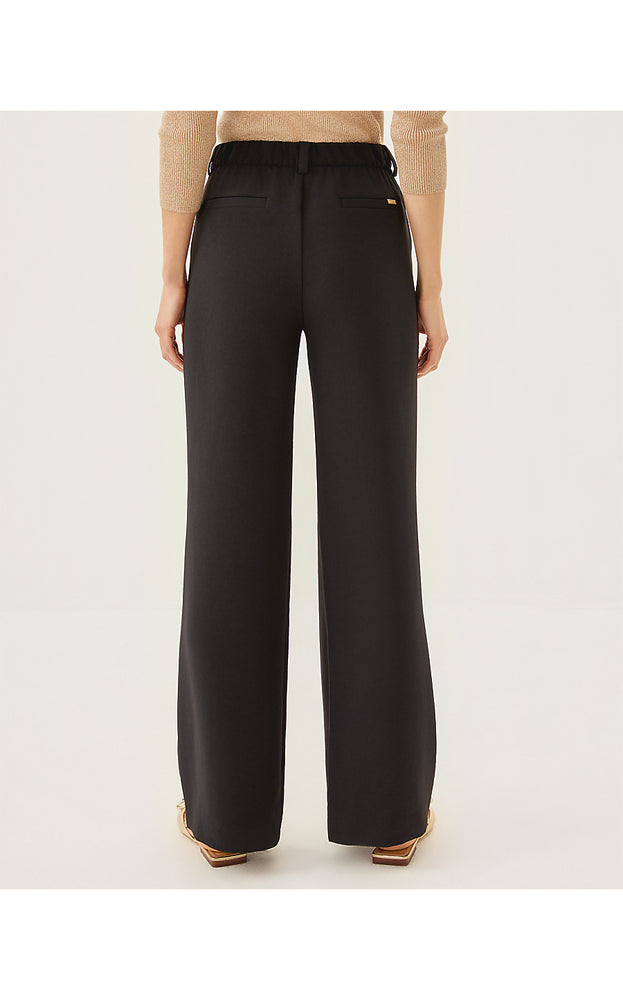 32" Celesta High Rise Palazzo Pant - Noir