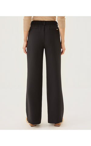 32" Celesta High Rise Palazzo Pant - Noir