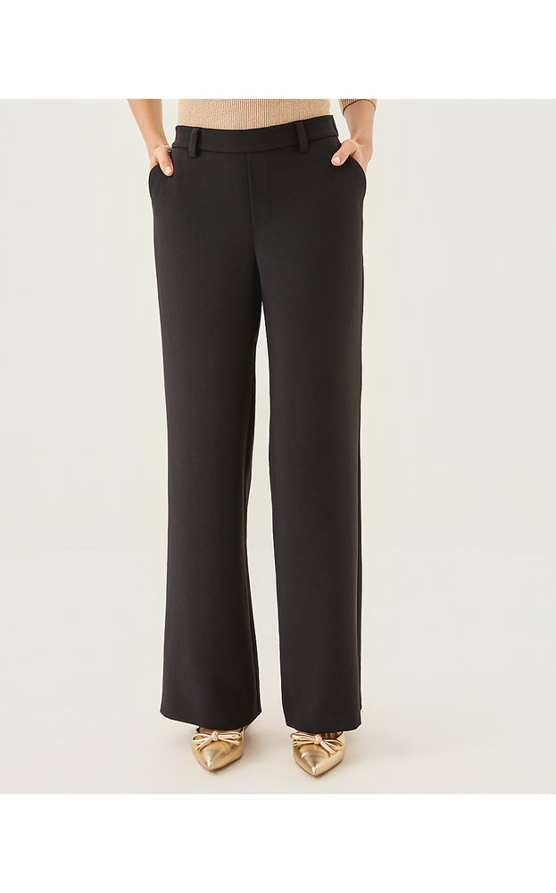 32" Celesta High Rise Palazzo Pant - Noir