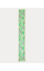 Printed Scalloped Table Runner - Fauna Green - Lime Feeling Good Scallop Runner