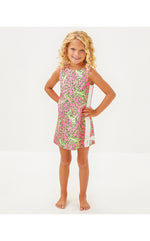 Girls Little Lilly Classic Shift Dress - Rousseau Pink - Mane Character Energy