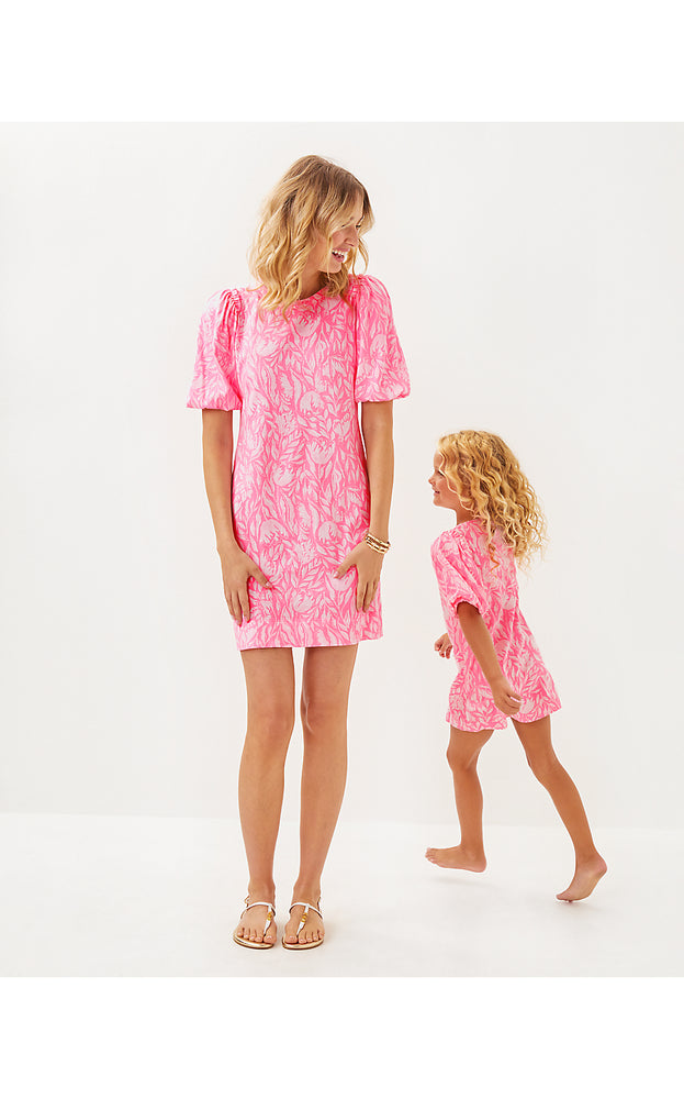 Girls Mini Mercer Dress - Rousseau Pink - Tulip To Tango