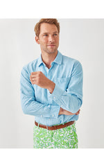 Men's Stuff Addison Shirt - Blue Peri X Resort White