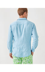 Men's Stuff Addison Shirt - Blue Peri X Resort White
