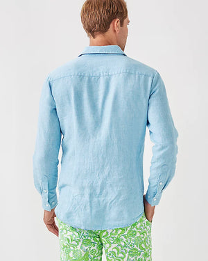 Men’s Stuff Addison Shirt - Blue Peri X Resort White