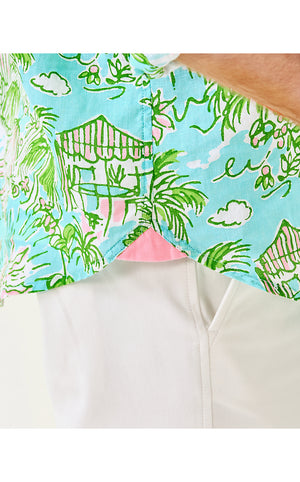 Men's Stuff Addison Shirt - Fresh Water Blue Sunbathers Bliss