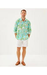 Men's Stuff Addison Shirt - Fresh Water Blue Sunbathers Bliss