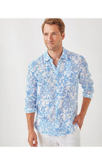 Men's Stuff Addison Shirt - Resort White- Tall Tales