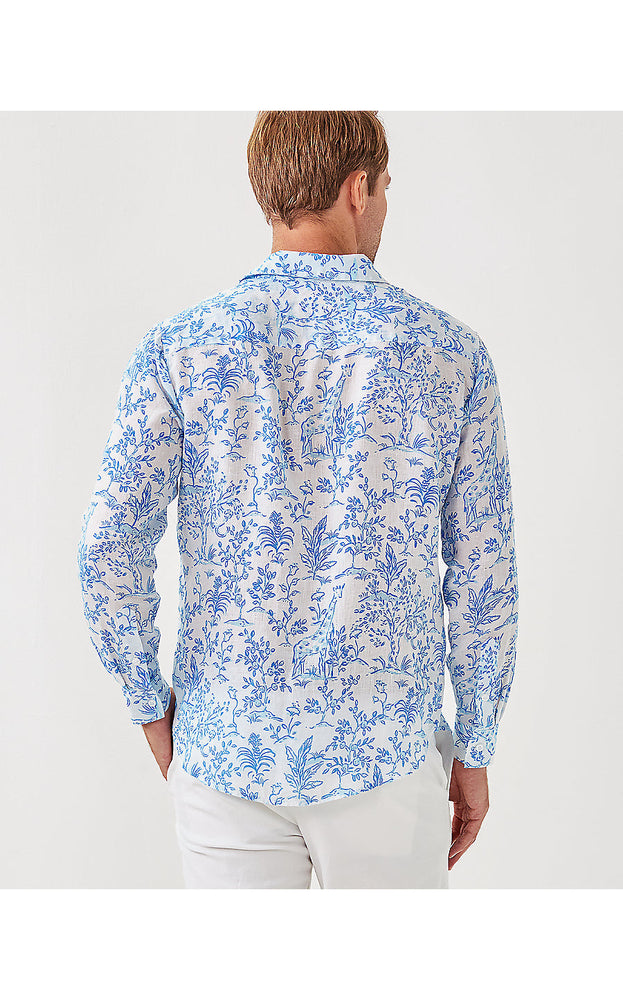 Men's Stuff Addison Shirt - Resort White- Tall Tales