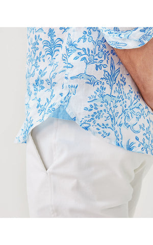 Men's Stuff Addison Shirt - Resort White- Tall Tales
