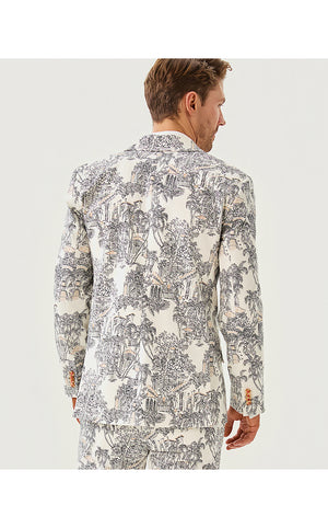 Men's Stuff Flagler Blazer - Coconut PB Anniversary Toile