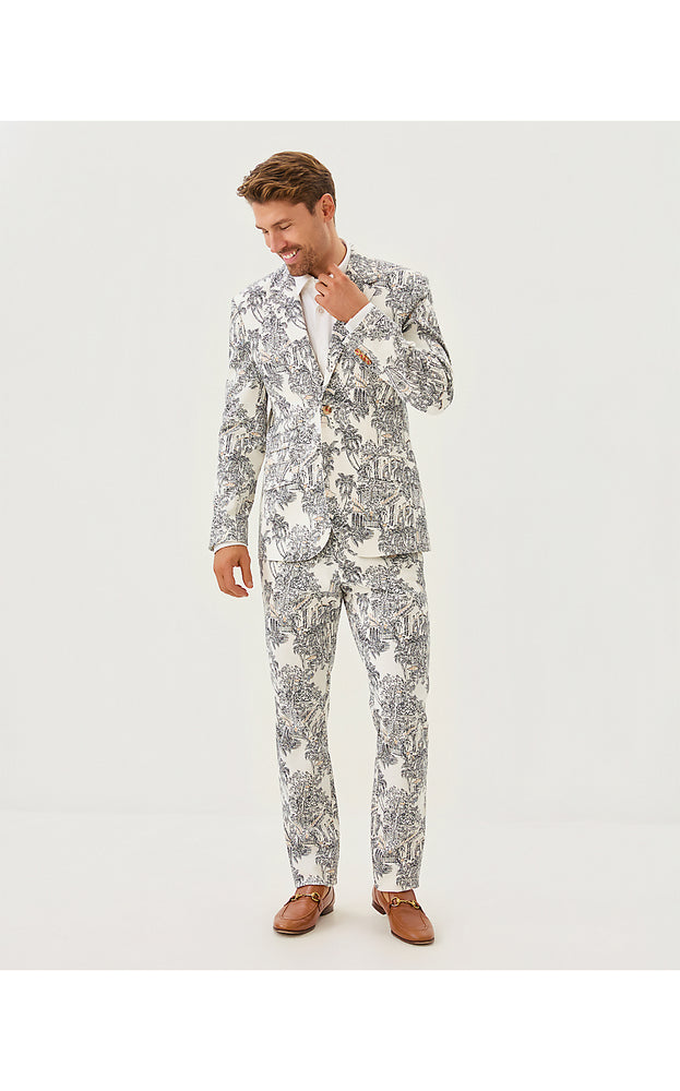Men's Stuff Flagler Blazer - Coconut PB Anniversary Toile