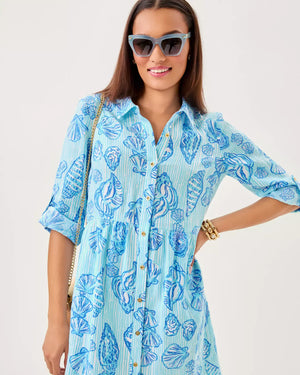 Shaela Dress - Fresh Water Blue Cool As Shell