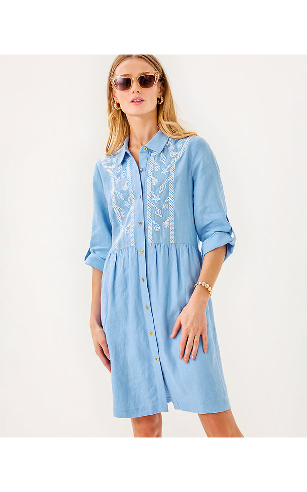 Shaela Dress - Jacaranda Blue