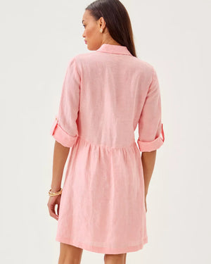 Shaela Dress - Sorbet Pink X Resort White