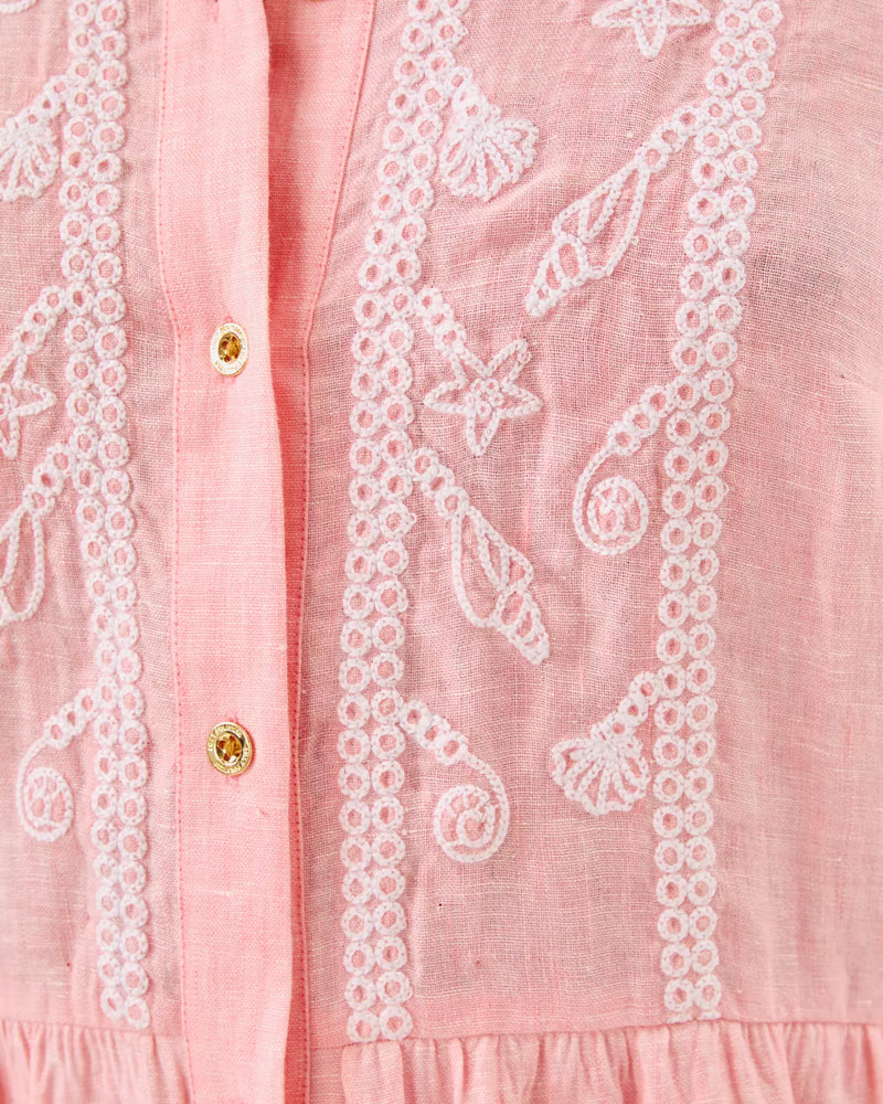 Shaela Dress - Sorbet Pink X Resort White