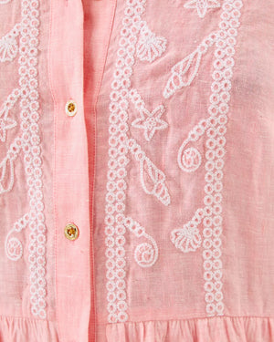 Shaela Dress - Sorbet Pink X Resort White