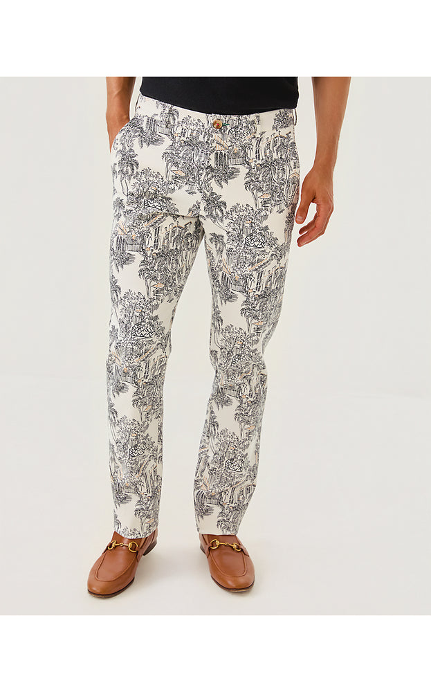 Men's Stuff 34" Mizner Stretch Pant - Coconut PB Anniversary Toile
