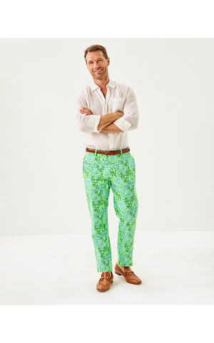 34" Men's Stuff Mizner Pant - Cool Mint Catchin Rays