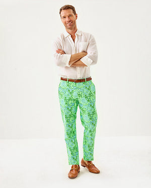 Men's Stuff 34" Mizner Stretch Pant - Cool Mint Catchin Rays