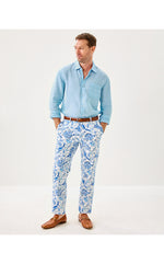 34" Men's Stuff Mizner Pant - Resort White Barefoot Beachcombers