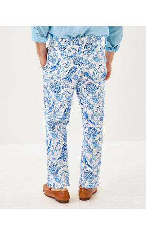 34" Men's Stuff Mizner Pant - Resort White Barefoot Beachcombers