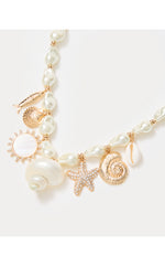 Summer Serenade Charm Necklace - Gold Metallic