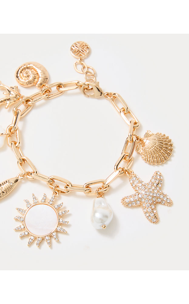 Summer Serenade Charm Bracelet - Gold Metallic