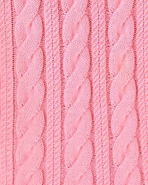Suzette Polo Sweater Tank - Conch Shell Pink X Resort White Tipping